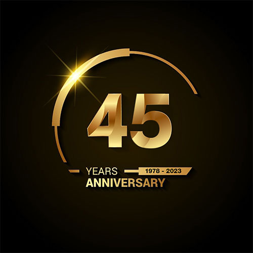 45 years - Anniversary